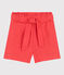 Shorts de lino para niña naranja JUPITER