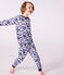 Pijama disfraz infantil de algodón con estampado de cebra azul MILK/ SOIR