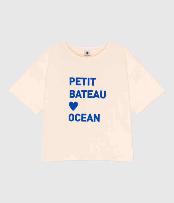 Camiseta La BOXY ancha de algodón para mujer crudo AVALANCHE