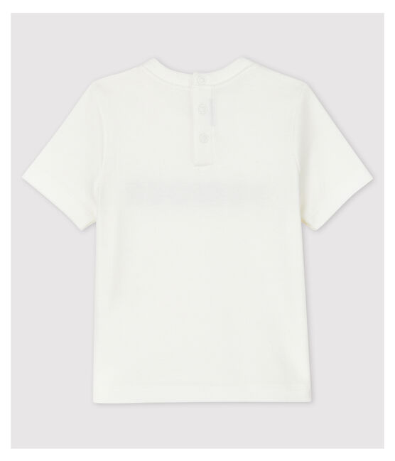Camiseta de algodón para bebé. blanco MARSHMALLOW