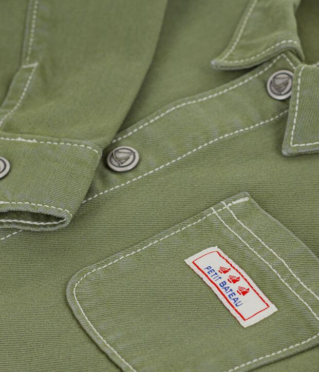Chaqueta infantil lisa de algod&oacute;n OLIVINE