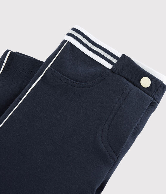 Jeggings de algodón de elastano de niña azul SMOKING