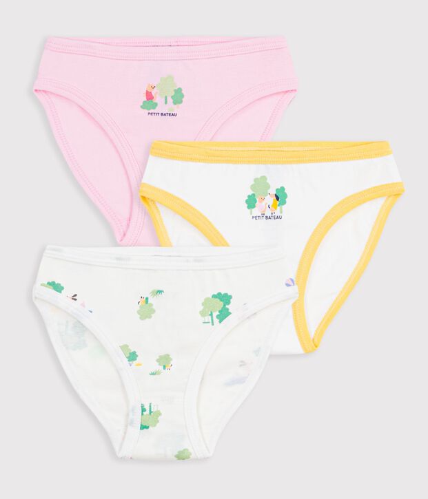 Lot de 3 culottes en coton multicolor