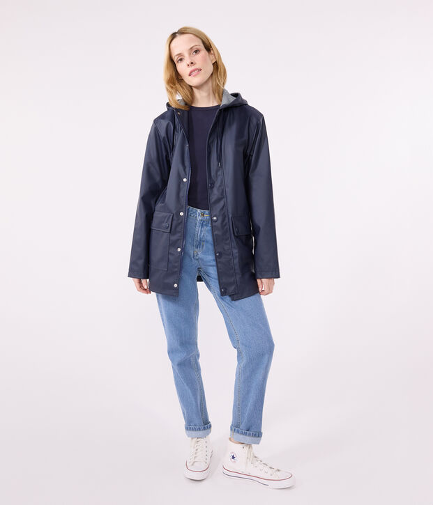 Impermeable ic&oacute;nico para mujer/hombre azul