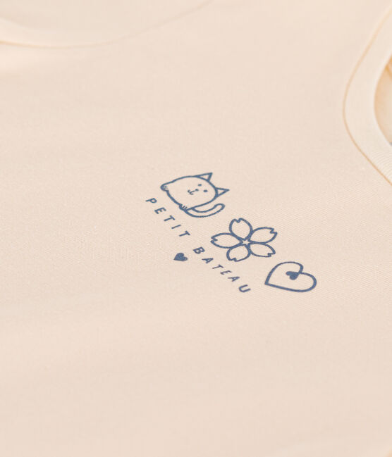 Camiseta de punto ligero para niña azul AVALANCHE/ BEACH
