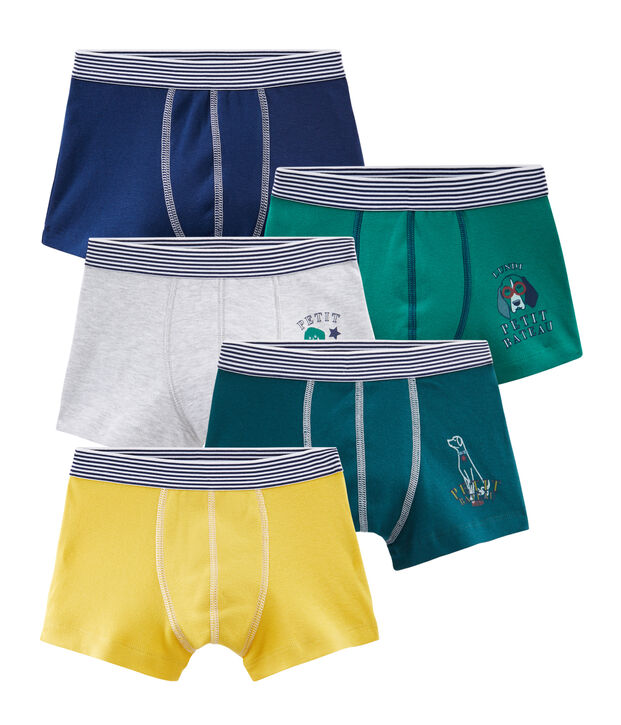 Lote de 5 b&oacute;xers para ni&ntilde;o multicolor