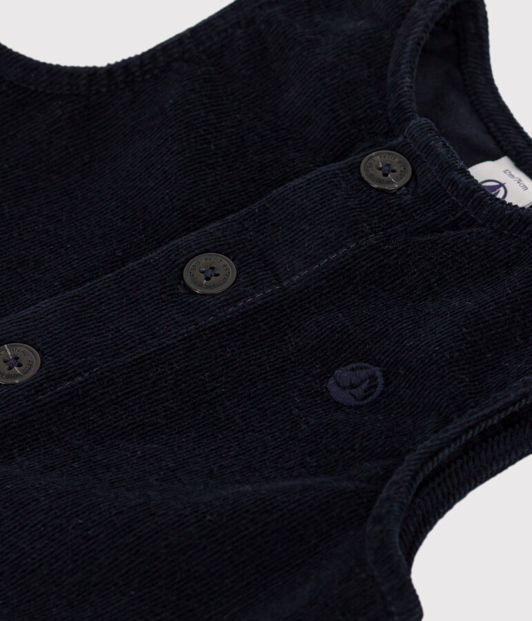 Mono sin mangas de pana para beb&eacute; azul