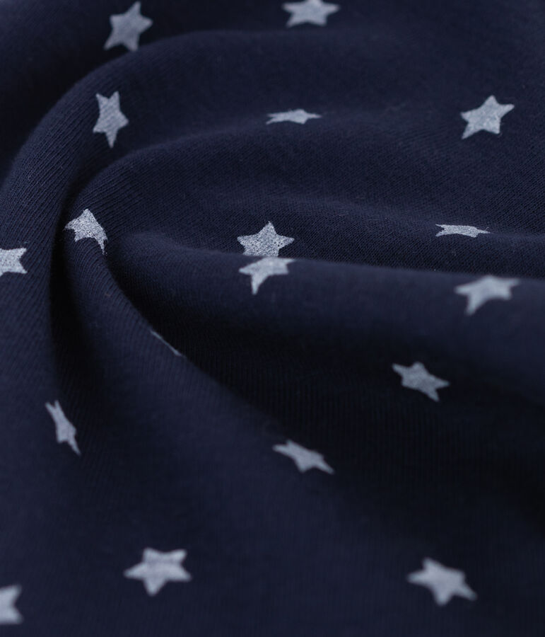 Body de manga larga con cuello redondo para beb&eacute; unisex azul/blanco