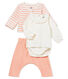Conjunto 3 piezas para bebé niña