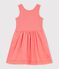 Vestido infantil liso de algod&oacute;n sin mangas FLAMAND
