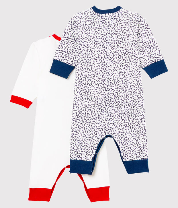 Par de peleles sin pies de punto para beb&eacute; ni&ntilde;a multicolor