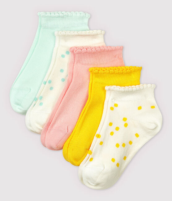 Lote de 5 pares de calcetines cortos de niña variante 1