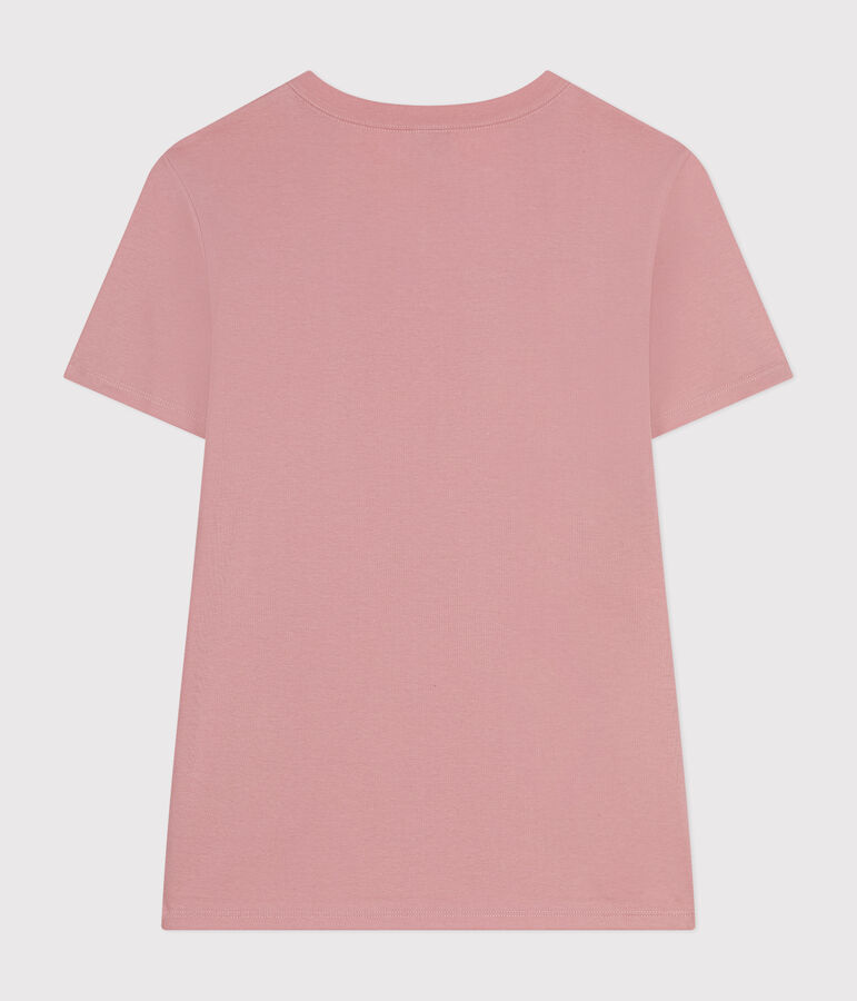 Camiseta L'Iconique lisa de algod&oacute;n de mujer rosa