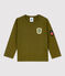Camiseta de algodón de bebé verde MILITARY