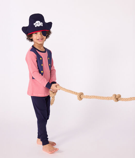 Pijama tipo disfraz infantil de algodón de pirata azul SOIR/ MULTICO