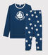 Pijama con estrellas unisex de punto
