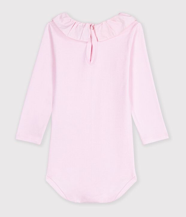 Body liso de algod&oacute;n con cuello para beb&eacute; BARELY