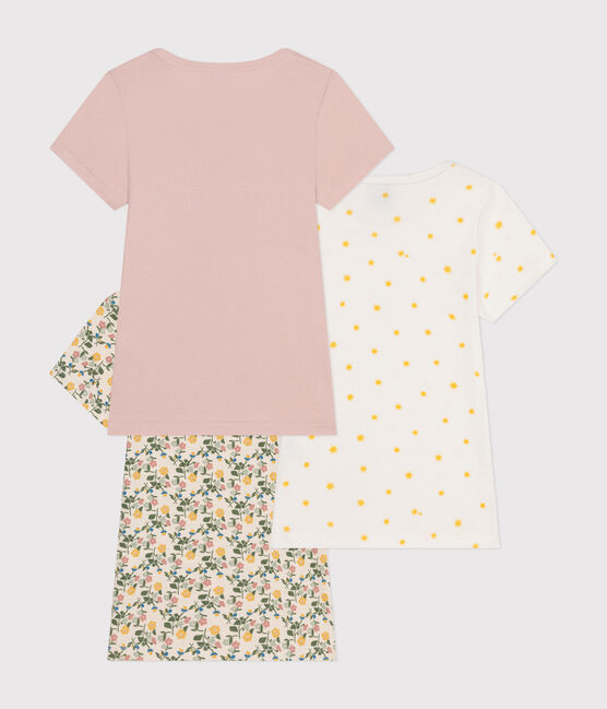 Juego de 3 camisetas infantiles de algodón de manga corta variante 1