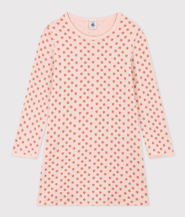 Camis&oacute;n de t&uacute;bico con flor para ni&ntilde;a rosa/multicolor