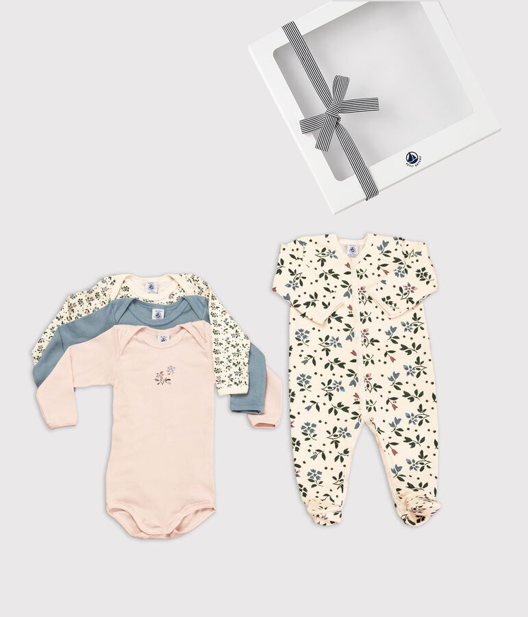 Estuche de regalo de flores para beb&eacute; variante 1