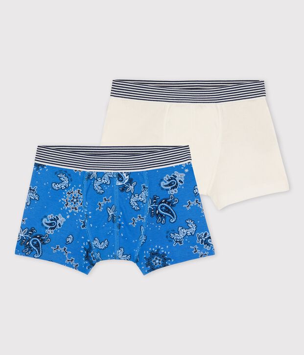 Juego de 2 b&oacute;xeres de bandana de algod&oacute;n org&aacute;nico de ni&ntilde;o multicolor