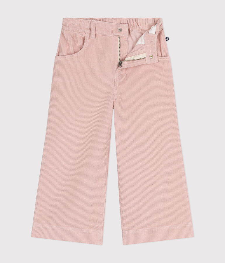 Pantal&oacute;n de pana para ni&ntilde;a rosa