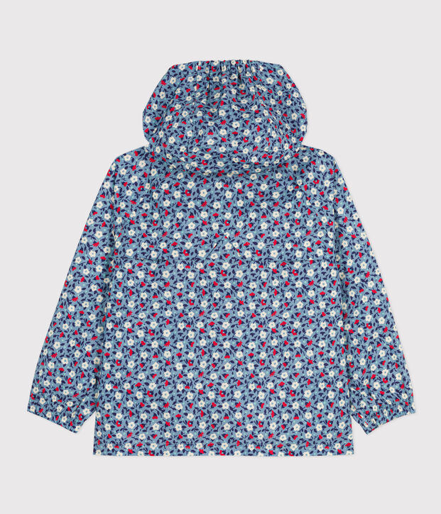 Cortavientos de material reciclado para ni&ntilde;a azul/multicolor
