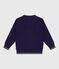 Cárdigan infantil liso de algodón azul SOIR