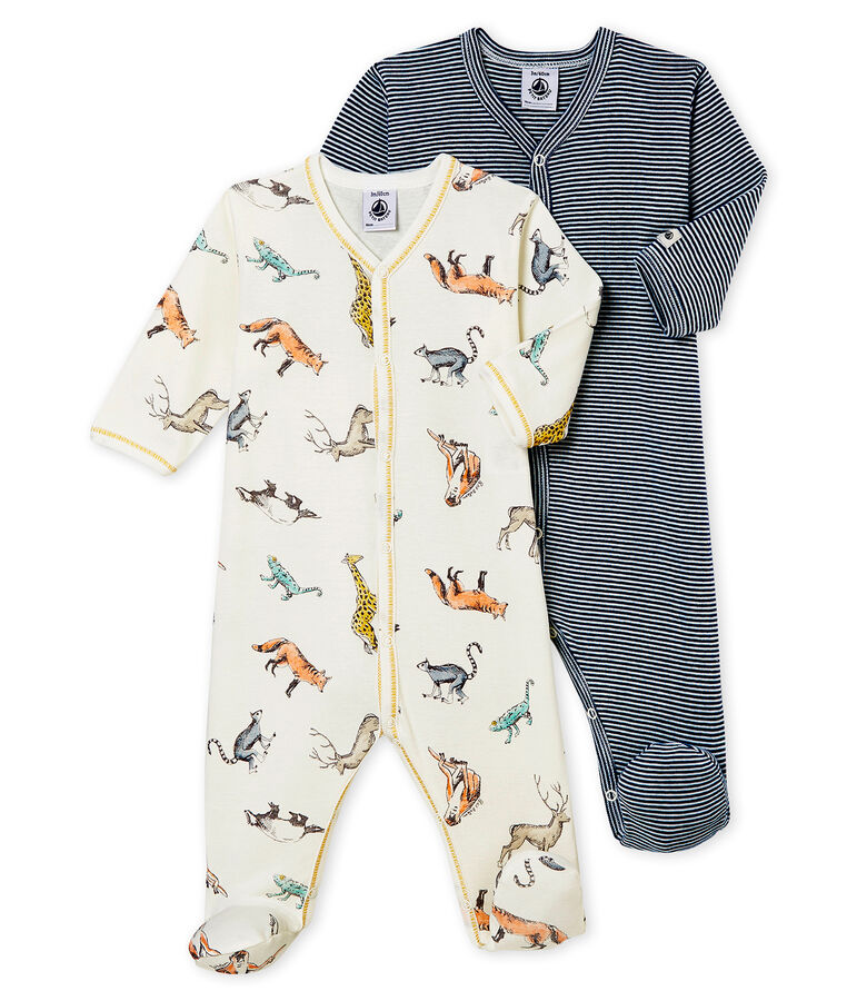 D&uacute;o de peleles para beb&eacute; ni&ntilde;o multicolor