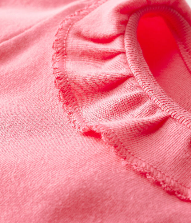 Bodi para beb&eacute; ni&ntilde;a con collar&iacute;n rosa