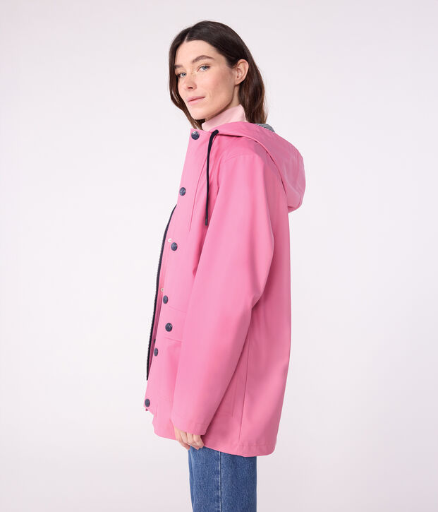 Chubasquero ic&oacute;nico unisex rosa