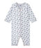 Pijama sin pies en túbico para bebé niño blanco ECUME/blanco MULTICO