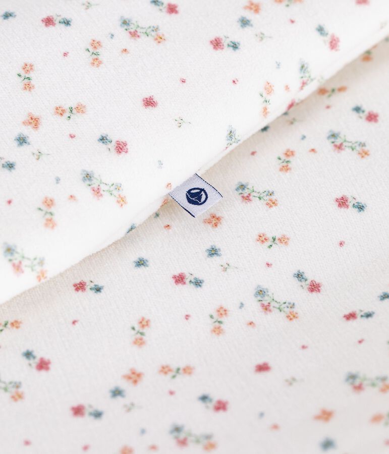 Saco de terciopelo para beb&eacute; con estampado de flores TOG 3 blanco/multicolor