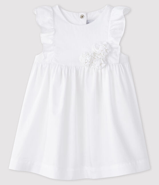 Vestido de ceremonia para bebé niña blanco ECUME