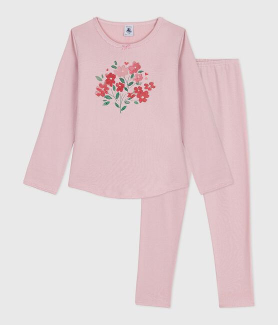 Pijama infantil de algodón rosa JOLI