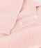 Cárdigan de punto tricotado de algodón para bebé rosa SALINE
