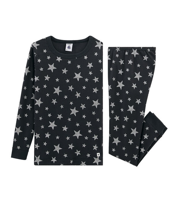 Pijama de corte muy ajustado de punto para ni&ntilde;o gris/gris