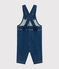 Peto largo de tejido denim para bebé azul BLEU DELAVE
