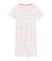 Pijama corto de corte muy ajustado para niña blanco MARSHMALLOW/blanco MULTICO