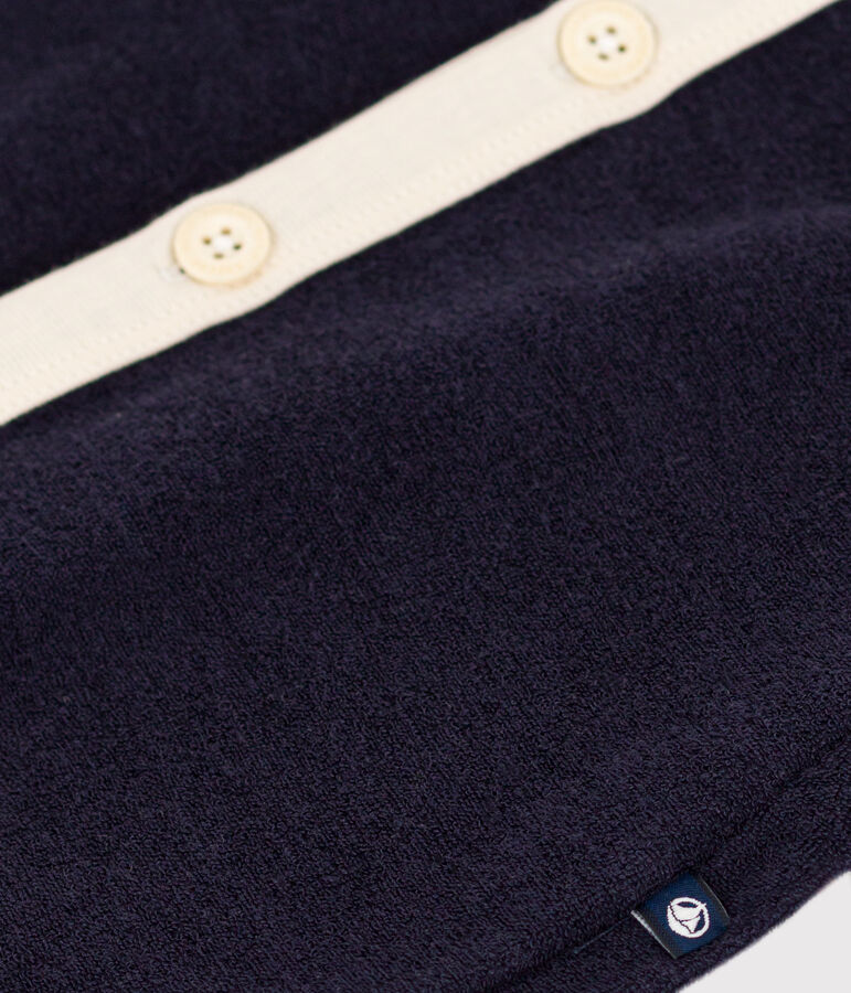 Mono corto de rizo para beb&eacute; azul SMOKING