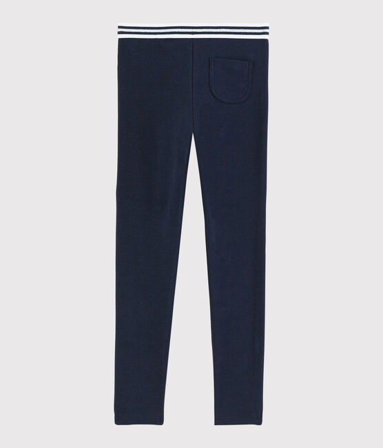 Jeggings de algodón de elastano de niña azul SMOKING