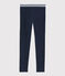 Jeggings de algodón de elastano de niña azul SMOKING
