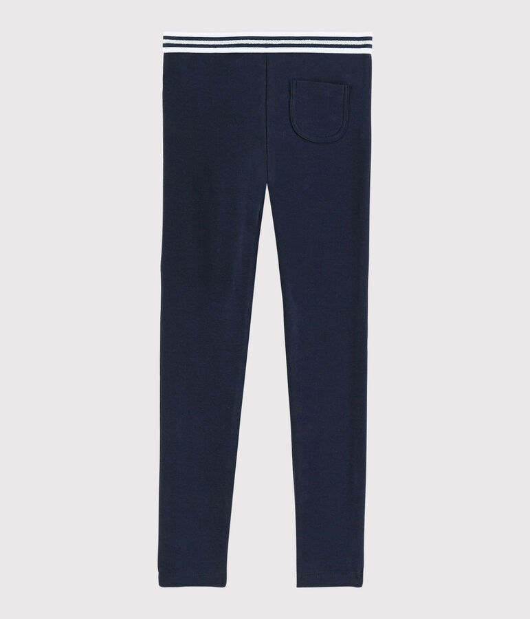 Jeggings de algod&oacute;n de elastano de ni&ntilde;a azul