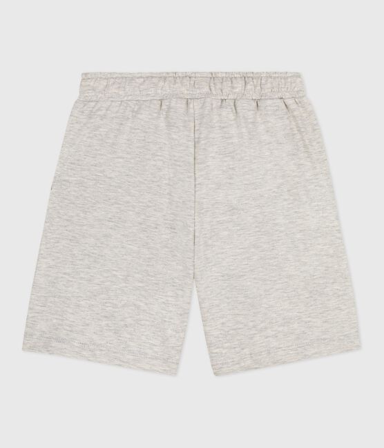 Bermudas cortas infantiles de algodón liso gris BELUGA CHINE