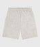 Bermudas cortas infantiles de algodón liso gris BELUGA CHINE