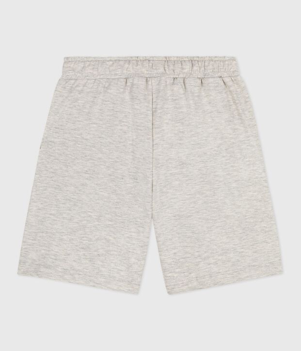 Bermudas cortas infantiles de algod&oacute;n liso BELUGA CHINE
