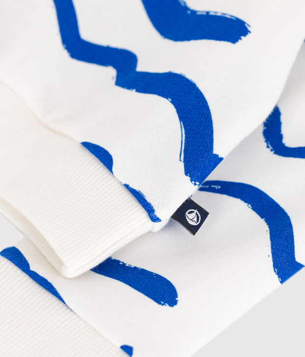 Sudadera de algod&oacute;n con estampado de tibur&oacute;n para beb&eacute; azul/azul