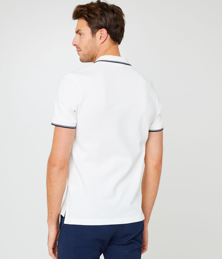 Polo para hombre blanco