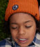 Gorro de punto con forro de tejido polar de niño/niña marron ECUREUIL