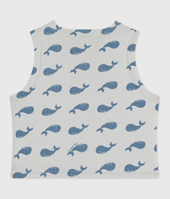 Chaleco reversible de algodón con estampado de ballenas para bebé CO2/ ADRIATIC